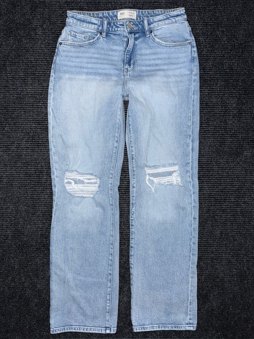 Buckle BKE Taylor Low Slung Baggy Wide Leg Stretch Jean Light Wash 26x32 AXB258R